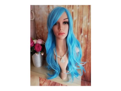 Patricia - dlouhá modrá paruka