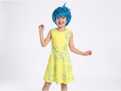 Kostým JOY (Radost) v hlavě s parukou