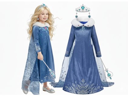 Luxusní šaty - Elza z Frozen