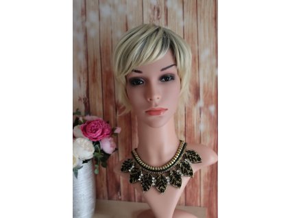 Juliana - krátká melirovaná blond paruka