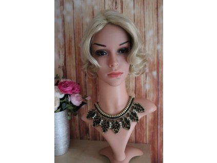 Angelika - krátká melirovaná blond paruka