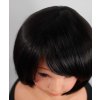 Saška - krátká dětská černá paruka