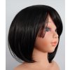 Saška - krátká dětská černá paruka