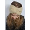 Čelenka pletená béžová