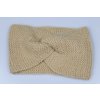 Čelenka pletená béžová