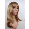 Iva polodlouhá blond paruka s bílým melírem