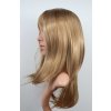 Iva polodlouhá blond paruka s bílým melírem
