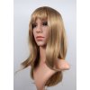 Iva polodlouhá blond paruka s bílým melírem