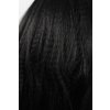 Elvína dlouhá černá afro vlnitá lace front paruka