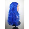 Bella - lace front modrá dlouhá vlnitá paruka