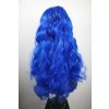 Bella - lace front modrá dlouhá vlnitá paruka