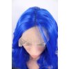 Bella - lace front modrá dlouhá vlnitá paruka