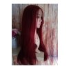 Kayla - lace front červená dlouhá paruka
