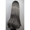 Kayla - dlouhá lace front ombre černá -šedá paruka