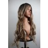 Anita - dlouhá hnědá blond ombre paruka