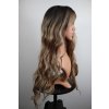 Anita - dlouhá hnědá blond ombre paruka