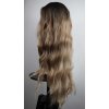 Anita - dlouhá hnědá blond ombre paruka