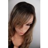 Anita - dlouhá hnědá blond ombre paruka