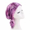 Šátek na hlavu - růžový se vzorem
