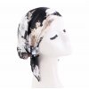 Šátek na hlavu - černý se vzorem