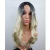 Sofia - dlouhá černá blond ombre paruka