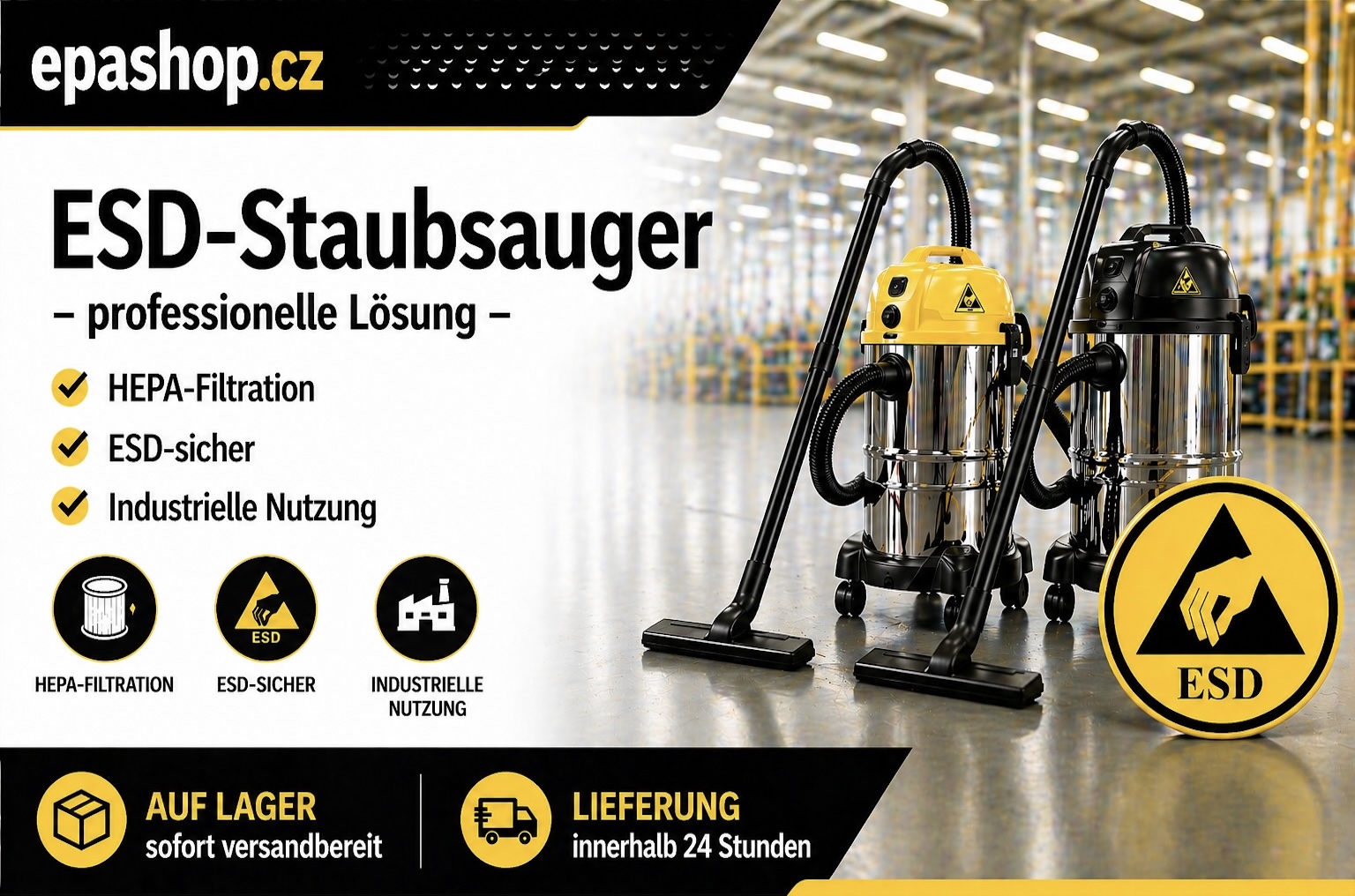 ESD Staubsauger - professionelle Lösung