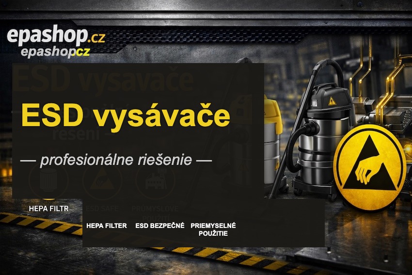 ESD vysávače - profesionálne riešenie