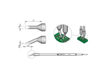 Pajeci hrot JBC C420271