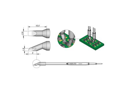 Pajeci hrot JBC C420272