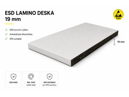 ESD lamino deska 19 mm