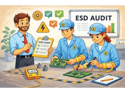ESD audit standardního pracoviště