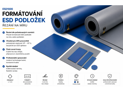 Formátování ESD podložek – služba
