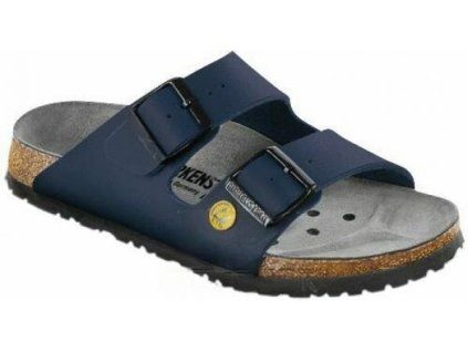 Pantofle Arizona ESD Birko-Flor normální - modré