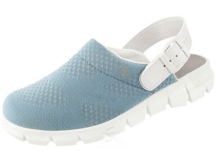 Pantofle s páskem DYNAMIC - světle modré / bílé (Velikost 36)