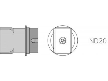 Kulatá tryska ND 20
