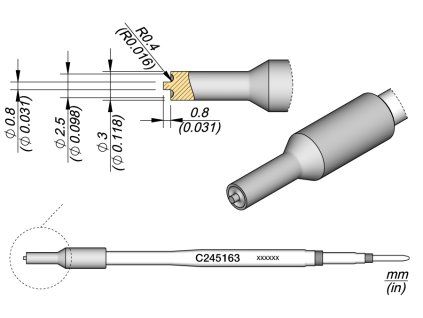 Pájecí hrot JBC C245163