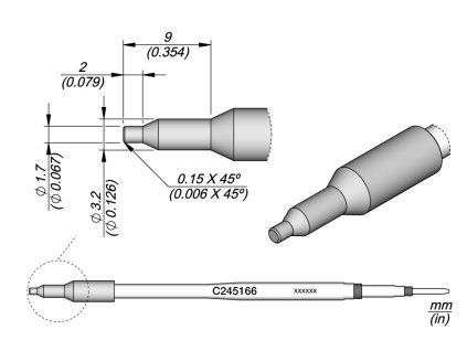 Pájecí hrot JBC C245166