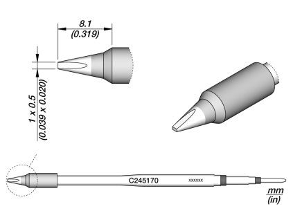 Pájecí hrot JBC C245170