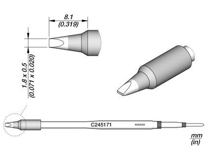 Pájecí hrot JBC C245171