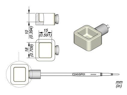 Pájecí hrot JBC C245SP01