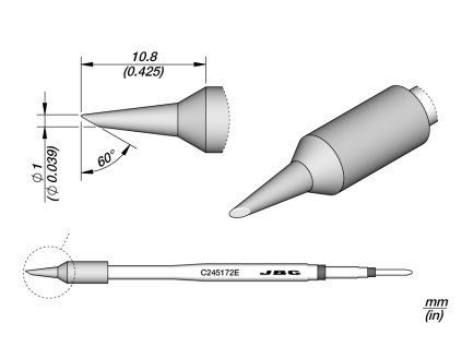 Pájecí hrot JBC C245172E