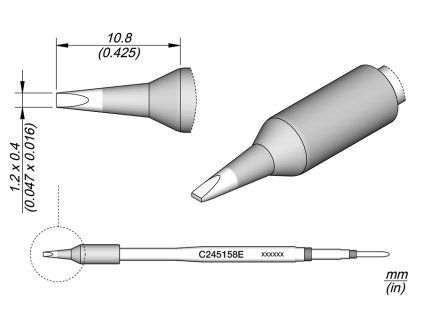 Pájecí hrot JBC C245158E