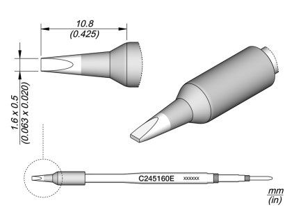 Pájecí hrot JBC C245160E