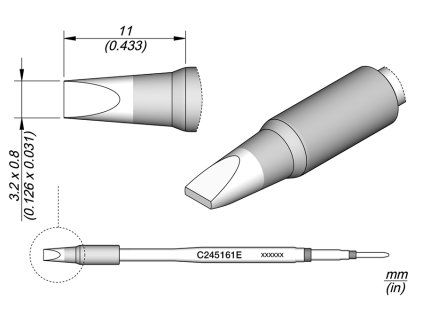 Pájecí hrot JBC C245161E