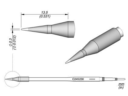 Pájecí hrot JBC C245230