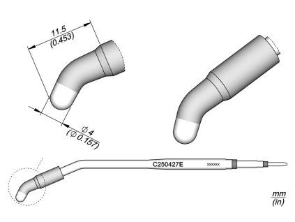 Pájecí hrot JBC C250427E