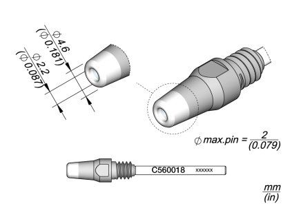 Odpájecí hrot JBC C560018