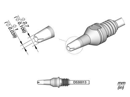 Pájecí hrot JBC D530013