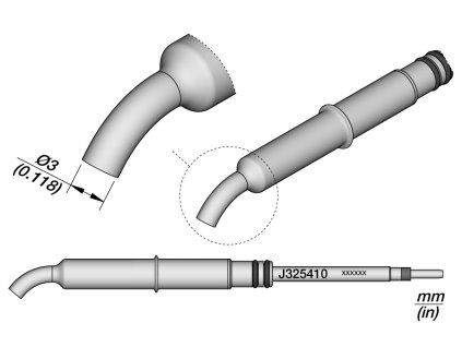 Pájecí hrot JBC J325410