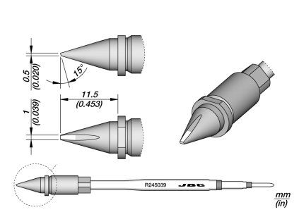 Pájecí hrot JBC R245039